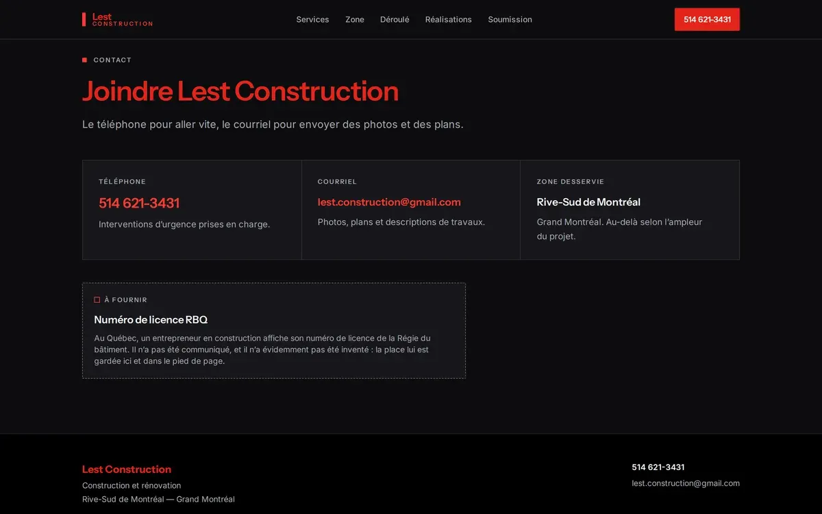 Site Lest Construction — aperçu 4 sur 4.